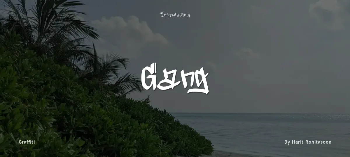 Gang font preview