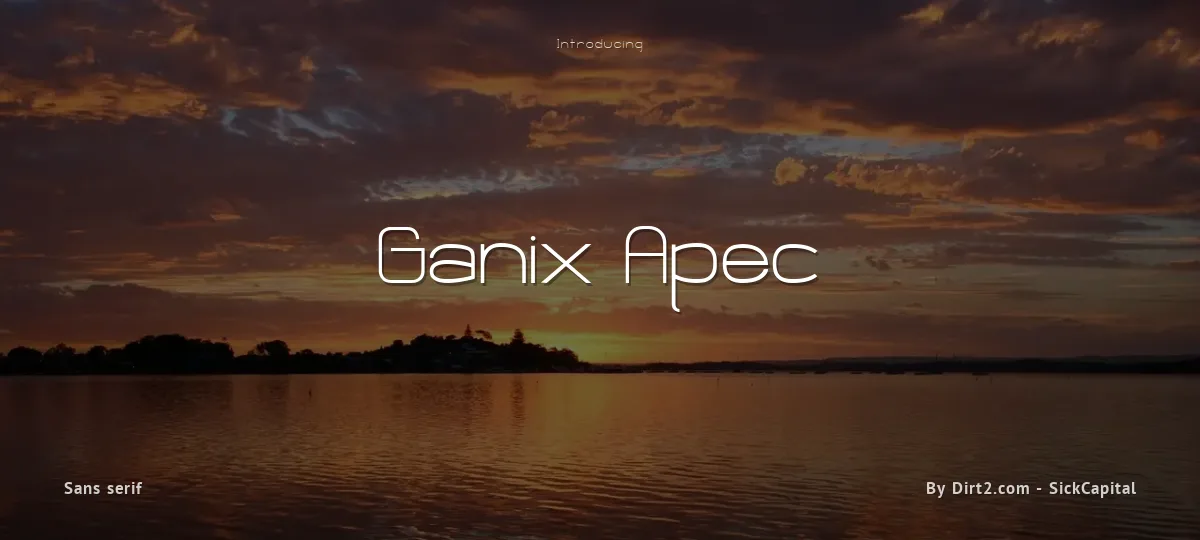 Ganix Apec font preview