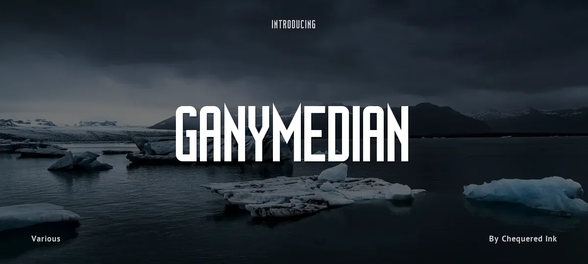 Ganymedian font preview
