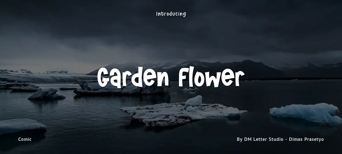 Garden Flower font preview