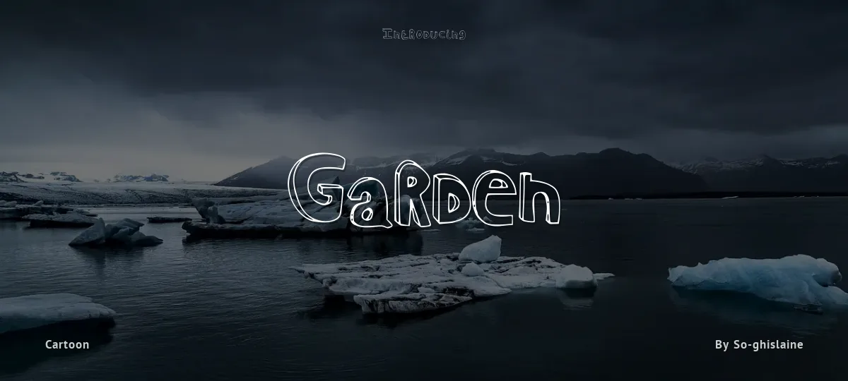 Garden font preview