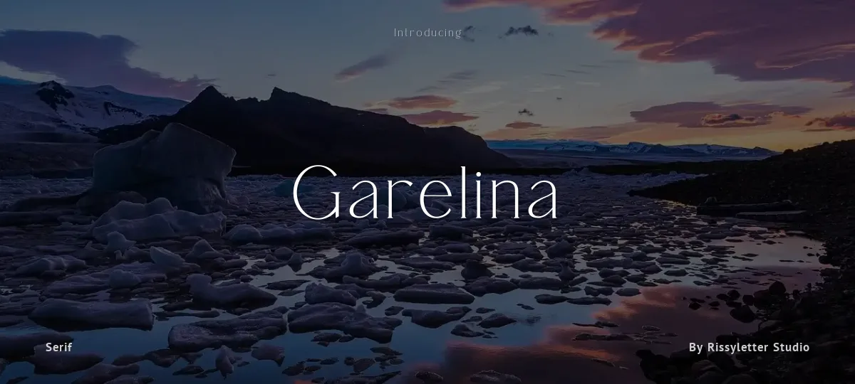 Garelina font preview