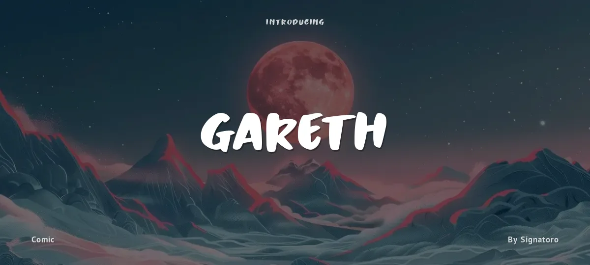 Gareth font preview