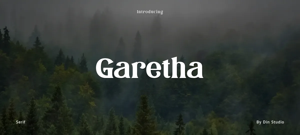 Garetha font preview