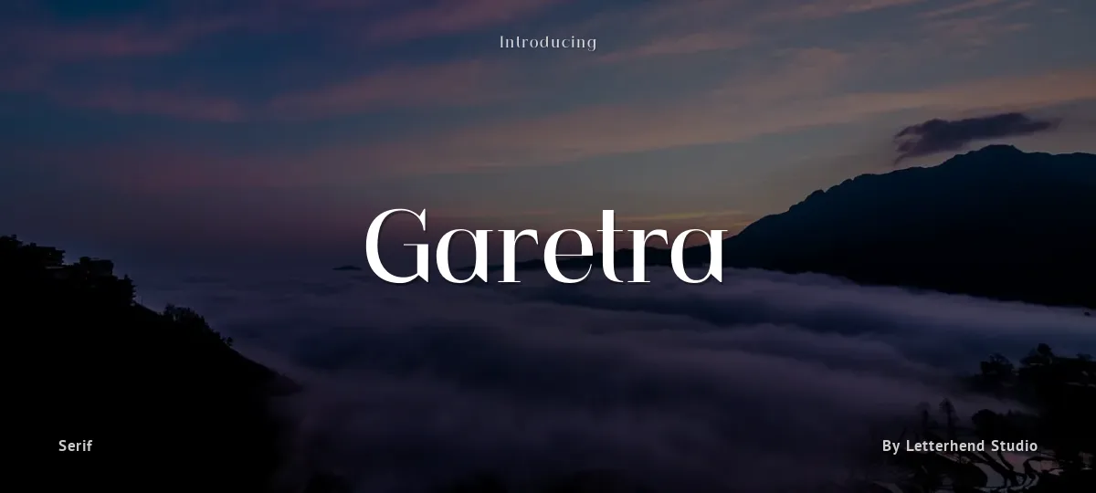 Garetra font preview