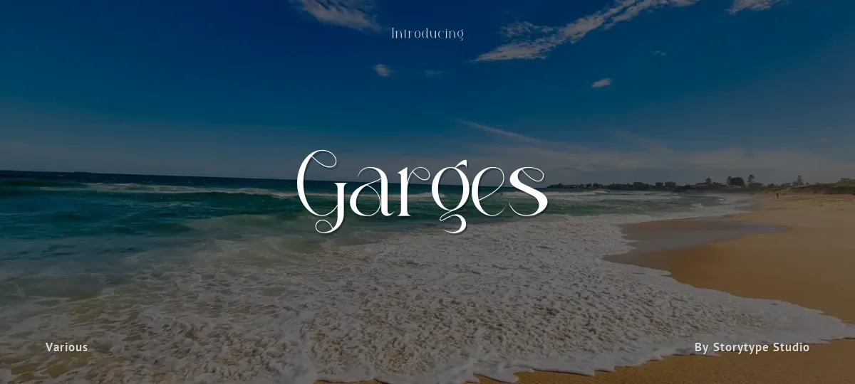 Garges font preview