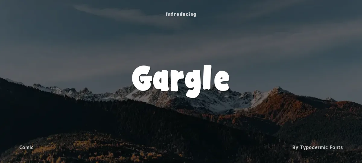 Gargle font preview