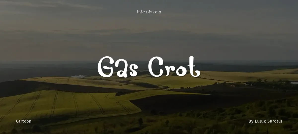 Gas Crot font preview