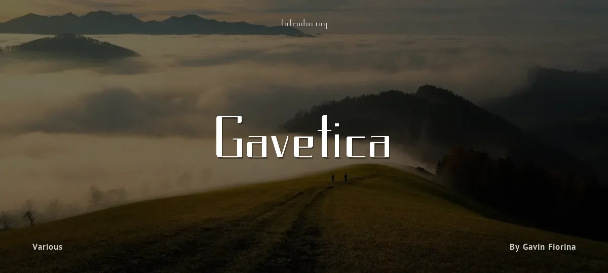 Gavetica font preview