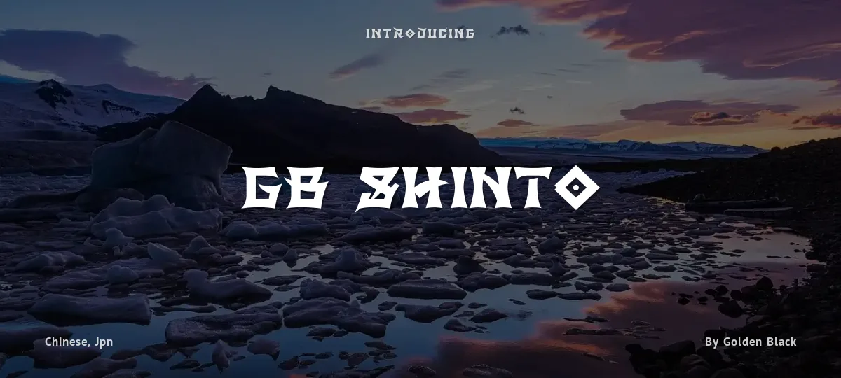GB Shinto font preview