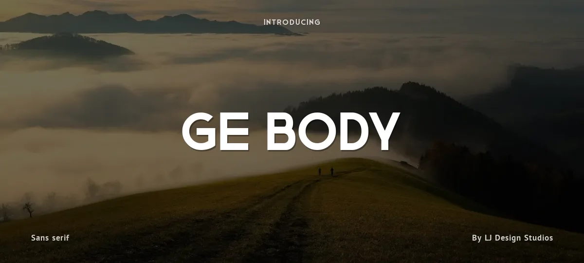Ge Body font preview