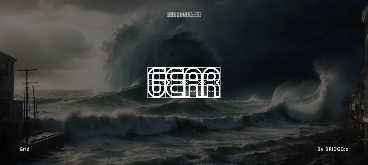 Gear font preview