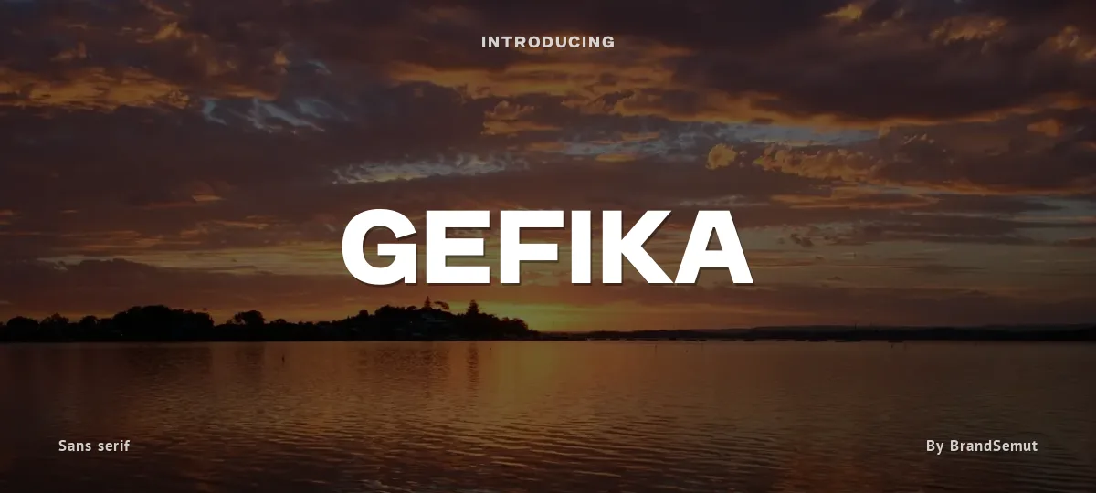 Gefika font preview