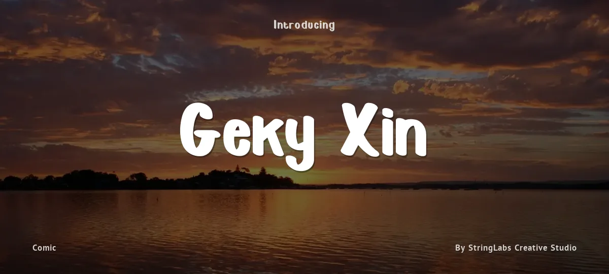 Geky Xin font preview