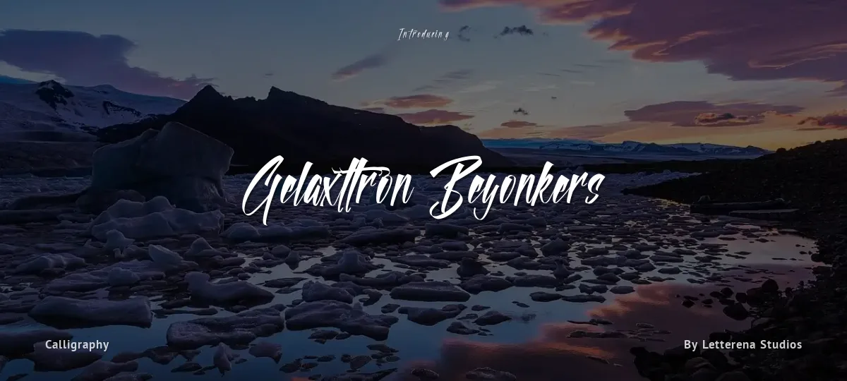 Gelaxttron Beyonkers font preview