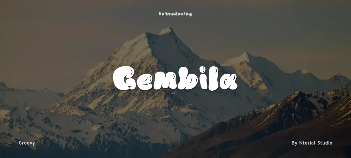 Gembila font preview