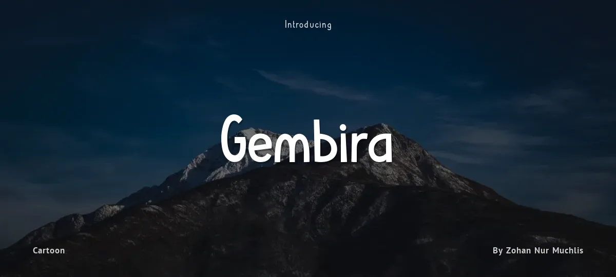 Gembira font preview