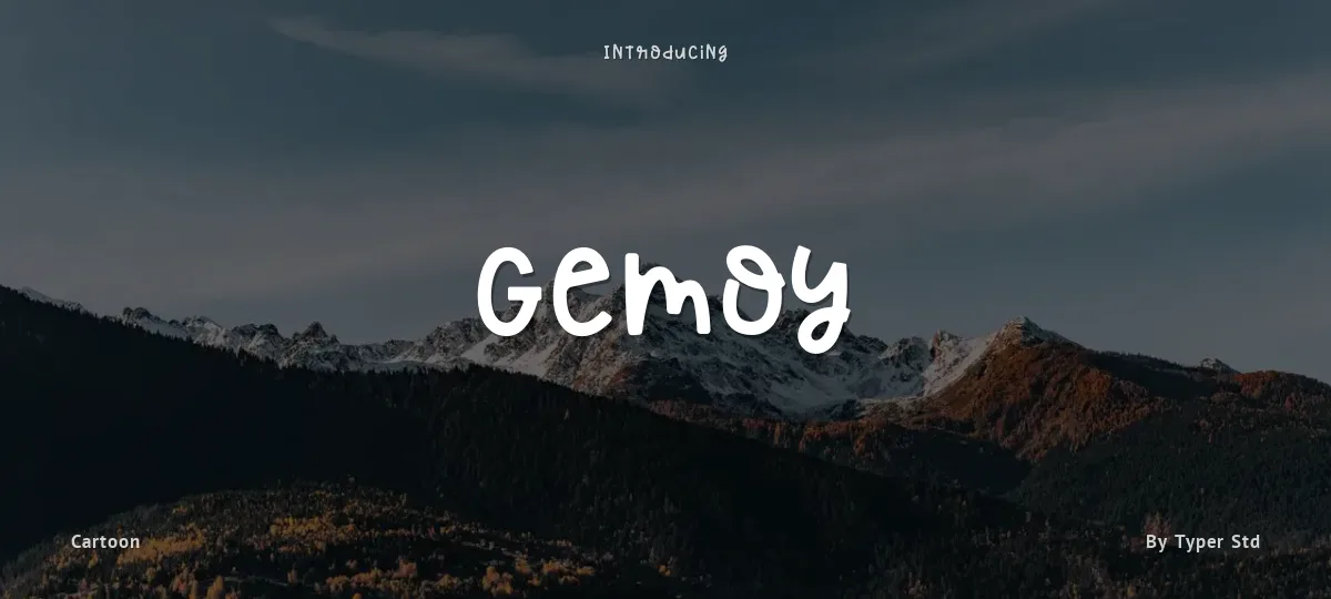 Gemoy font preview