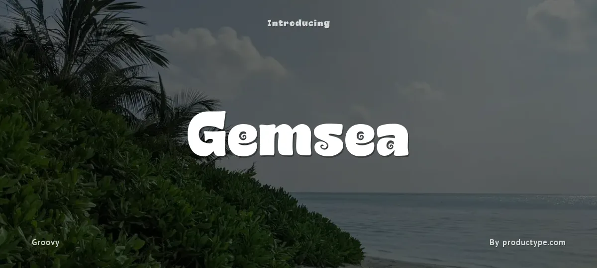 Gemsea font preview
