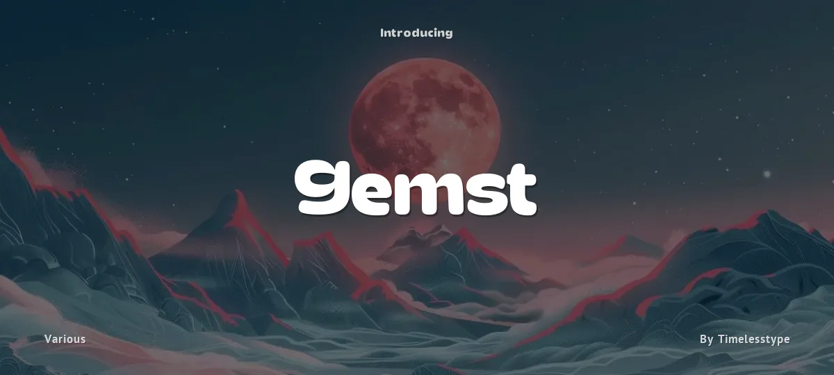 Gemst font preview