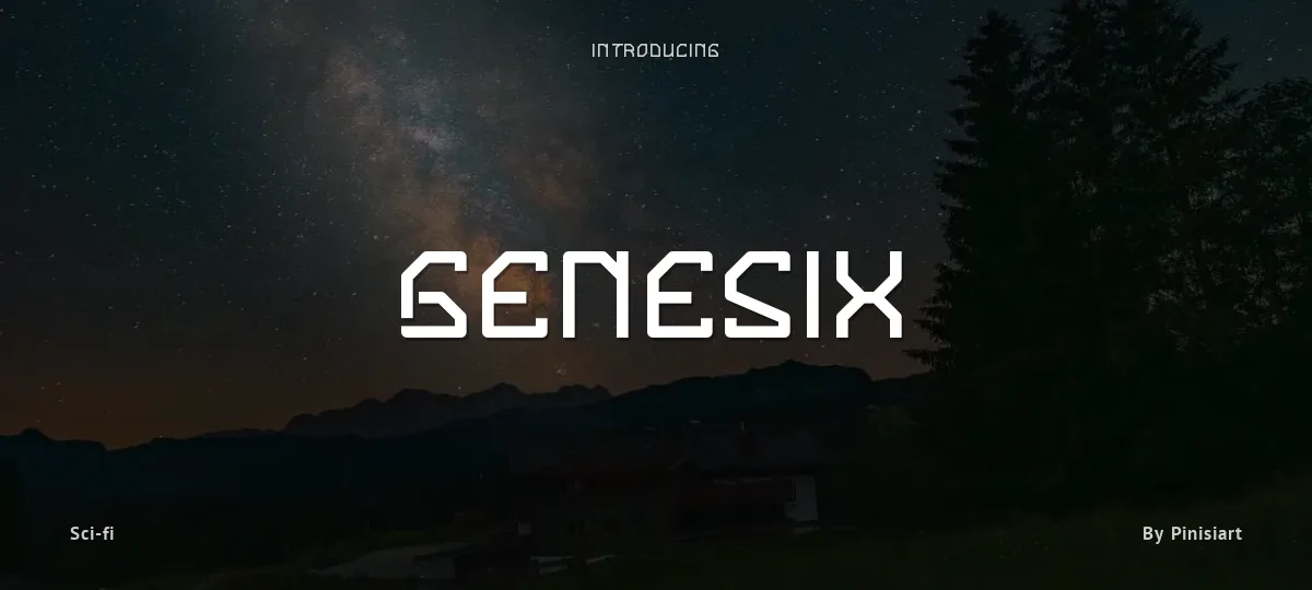 Genesix font preview