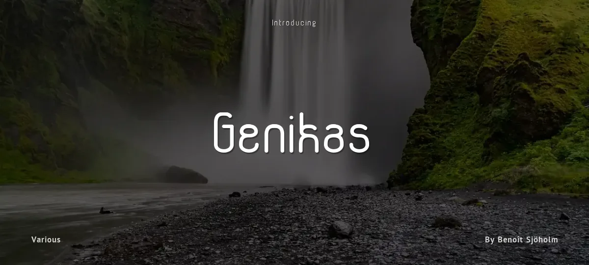 Genikas font preview