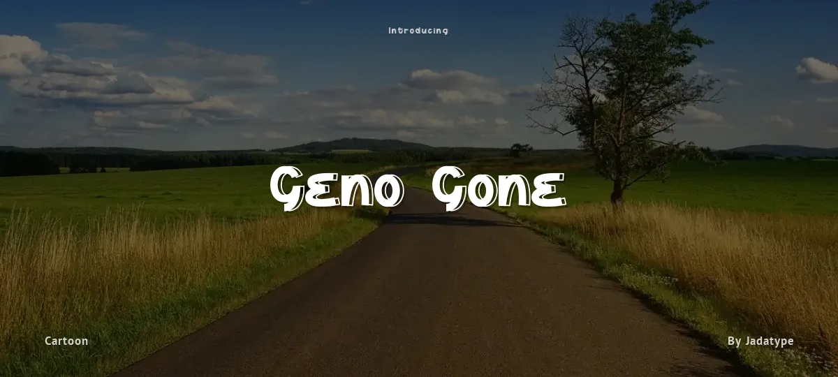 Geno Gone font preview