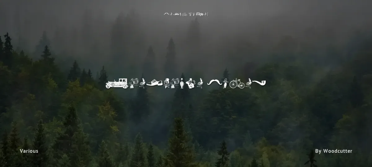 Gentleman Icons font preview