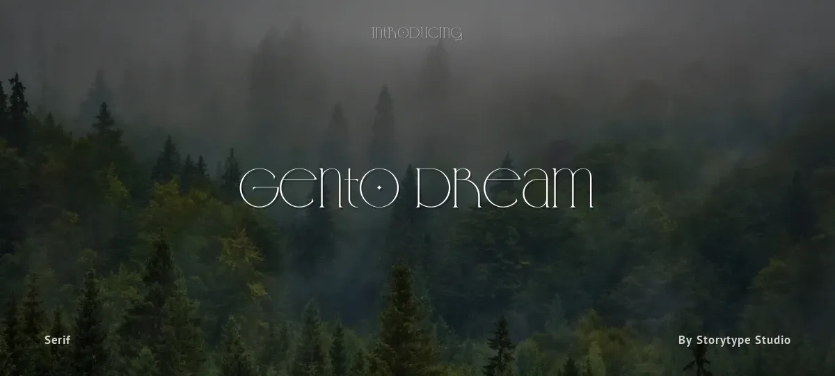 Gento Dream font preview