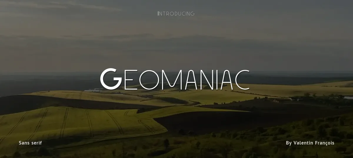 Geomaniac font preview