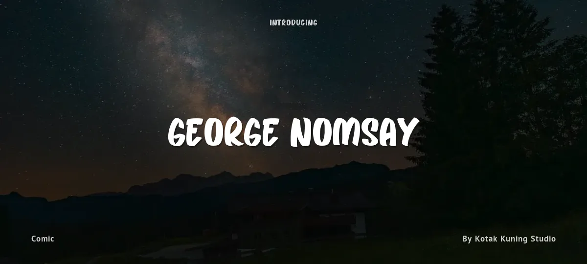 George Nomsay font preview