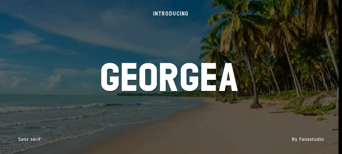 Georgea font preview