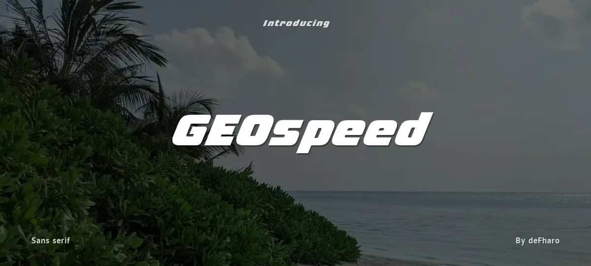 GEOspeed font preview