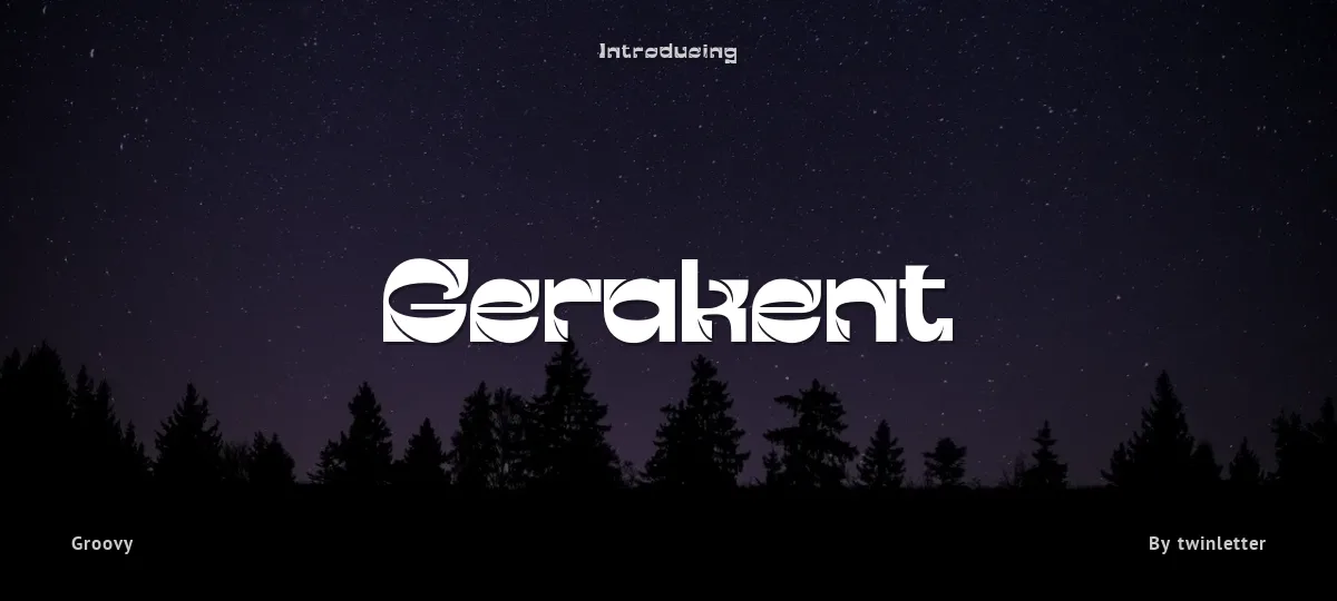 Gerakent font preview