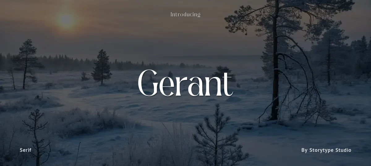 Gerant font preview
