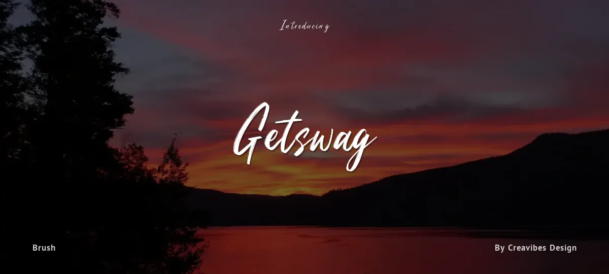 Getswag font preview