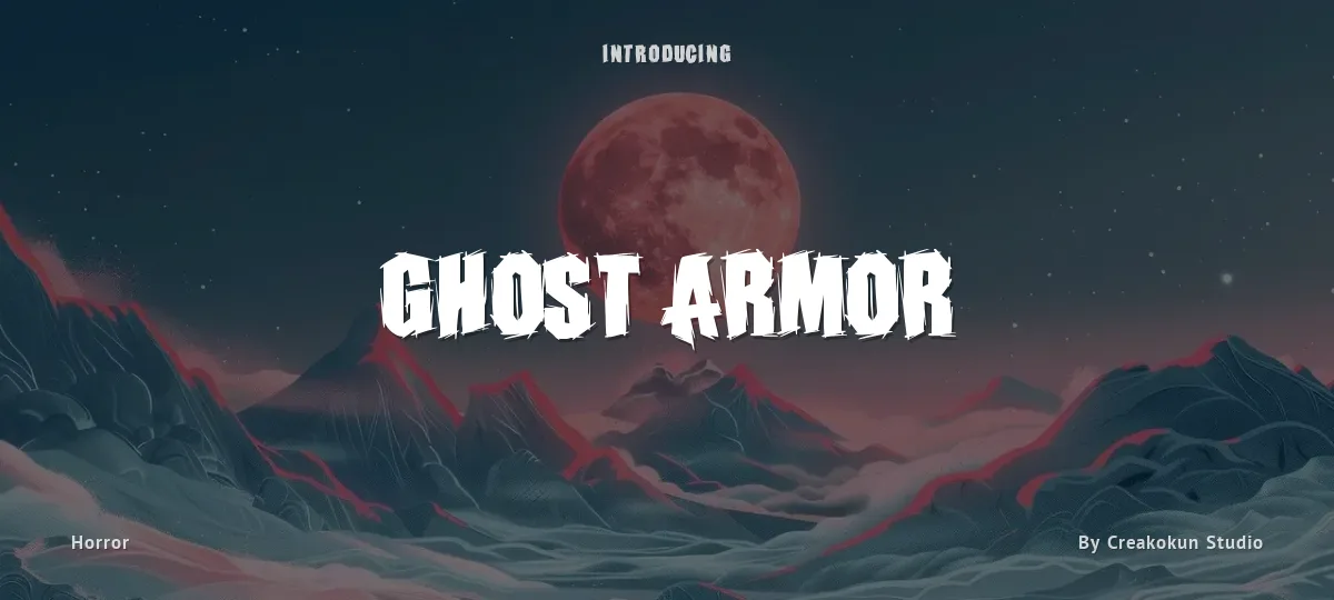 Ghost Armor font preview