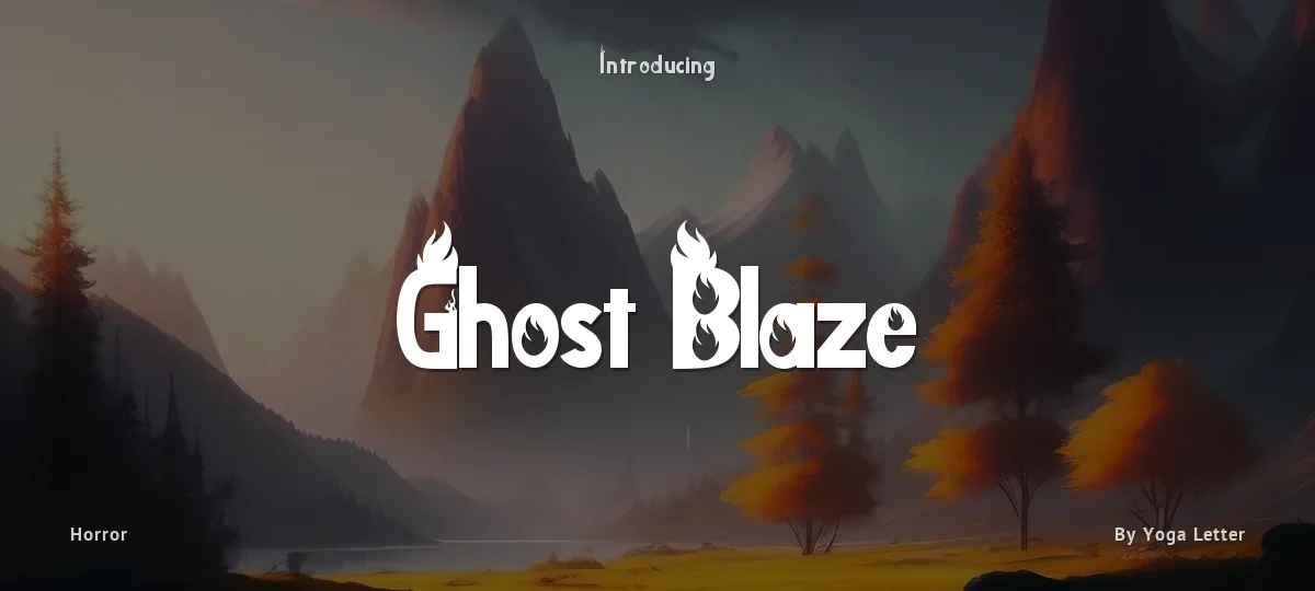 Ghost Blaze font preview