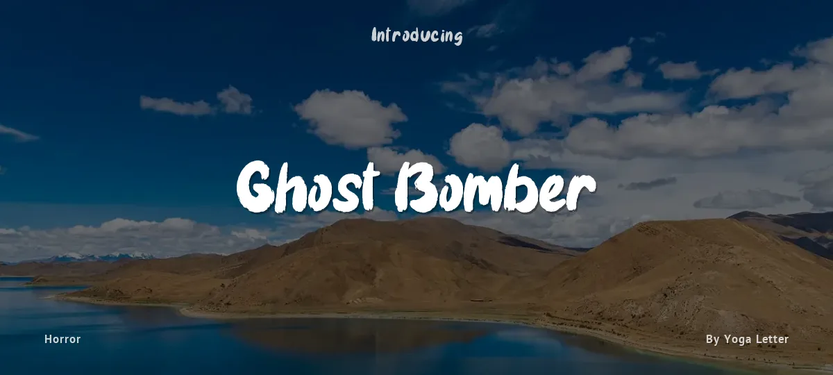 Ghost Bomber font preview
