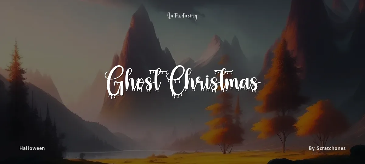 Ghost Christmas font preview