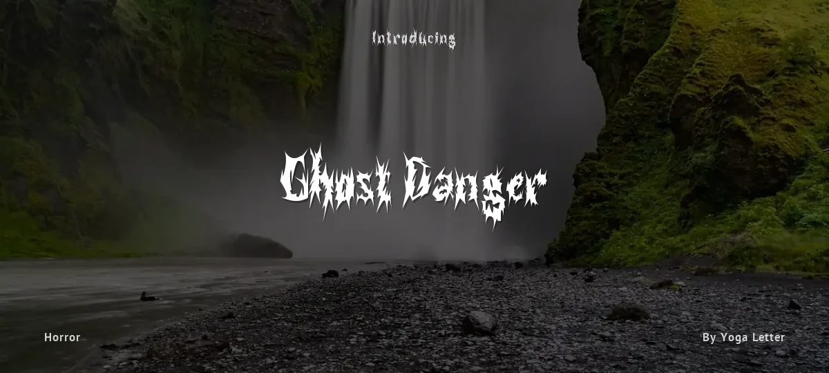 Ghost Danger font preview