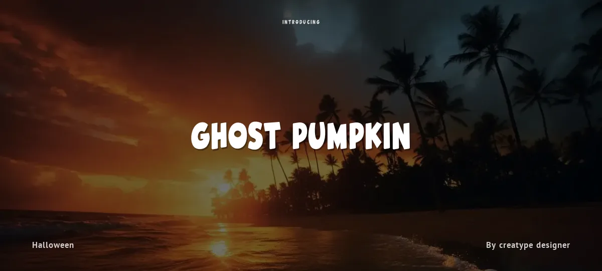 Ghost Pumpkin font preview