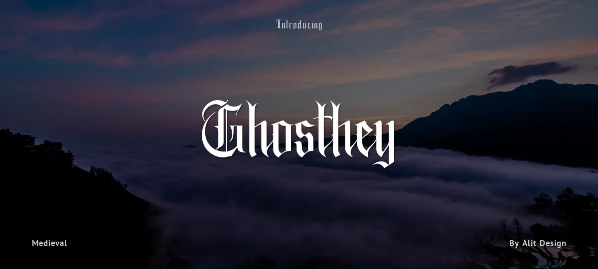 Ghosthey font preview