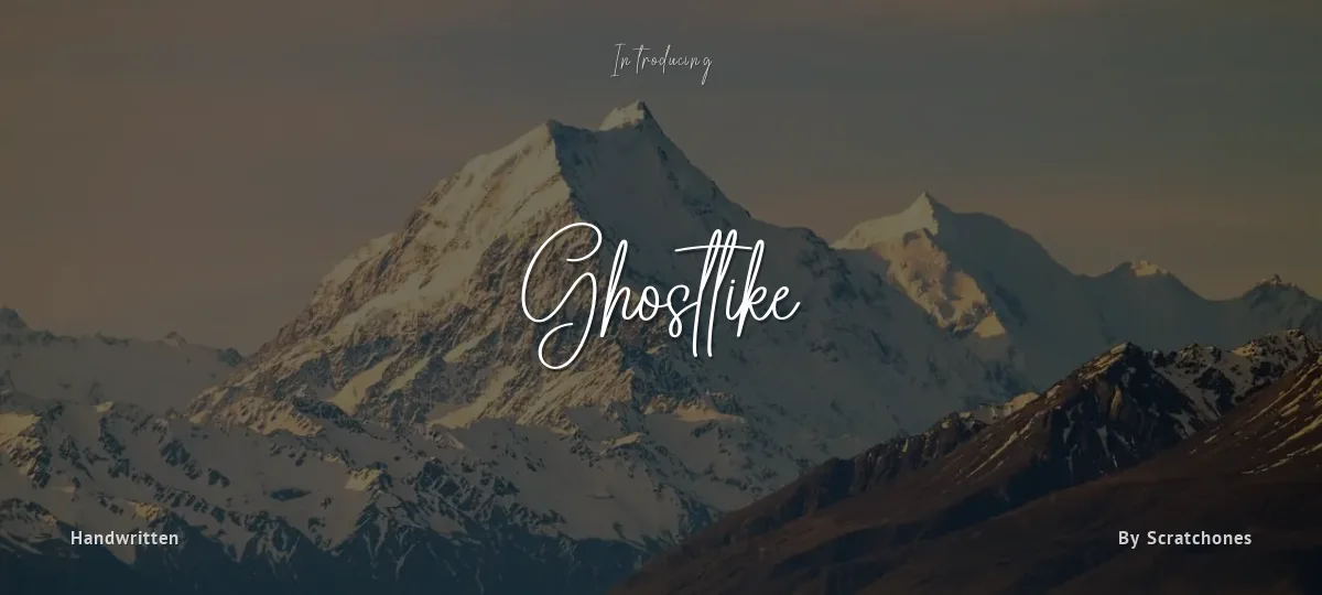 Ghostlike font preview