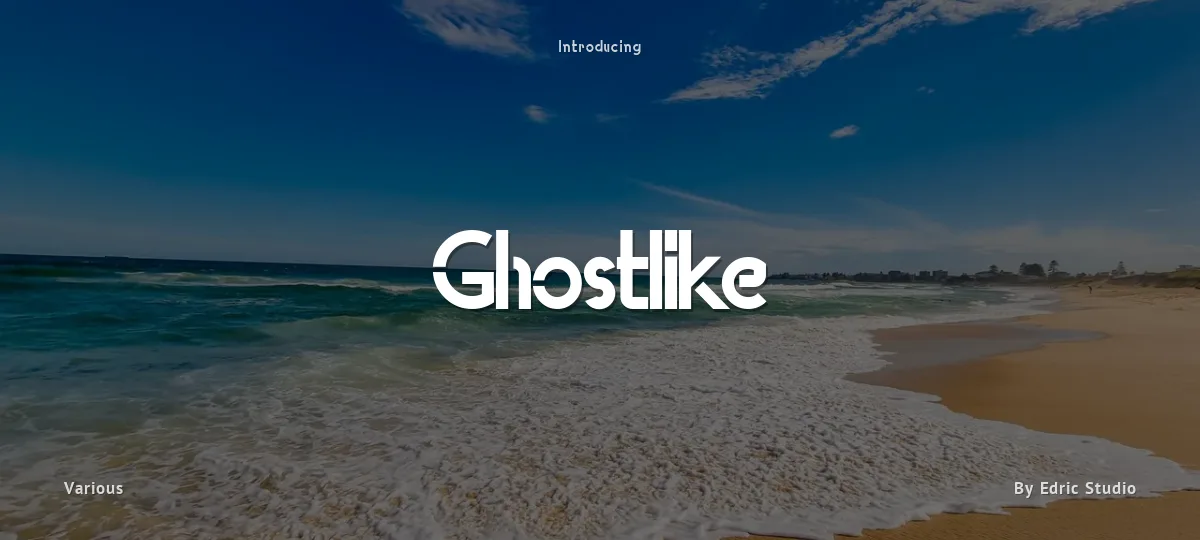 Ghostlike font preview