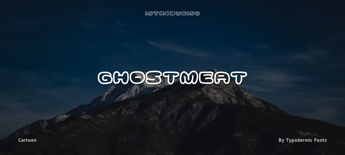 Ghostmeat font preview