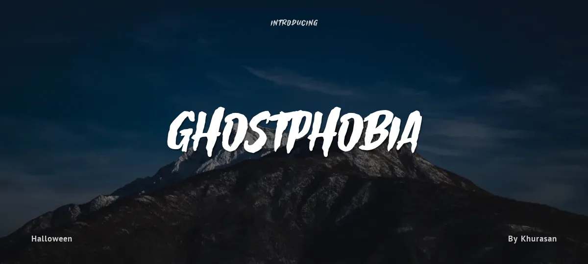 Ghostphobia font preview