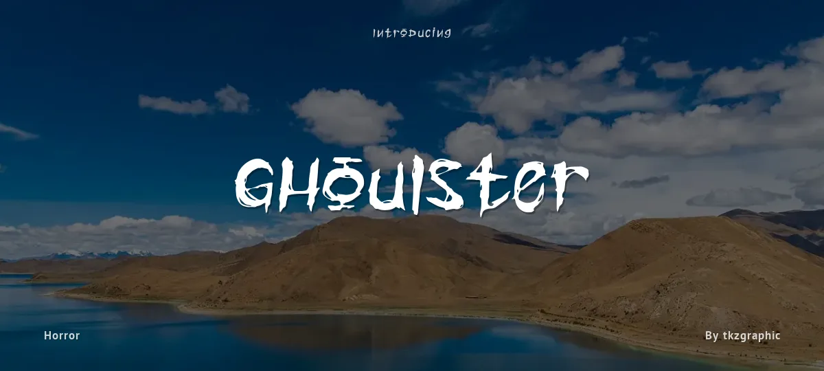 Ghoulster font preview