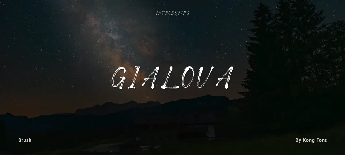 Gialova font preview