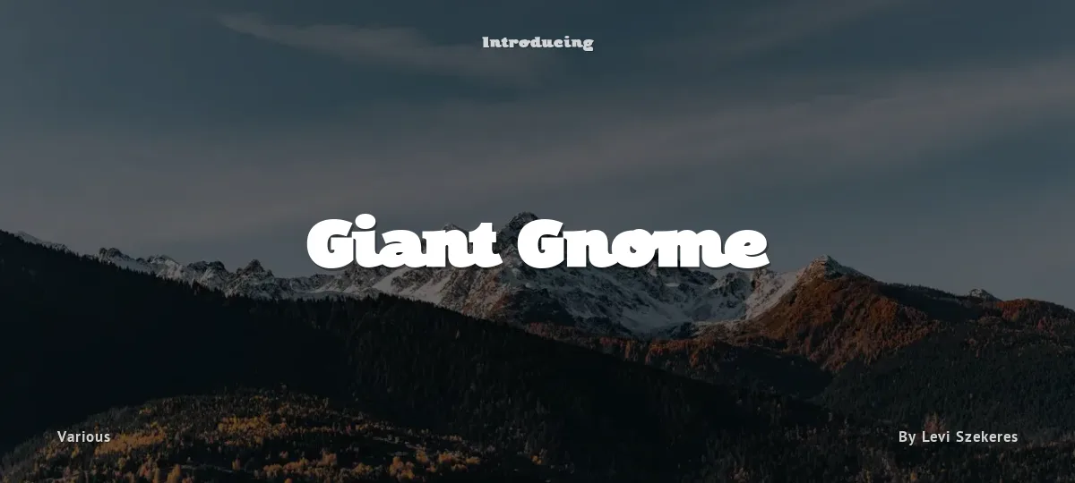 Giant Gnome font preview